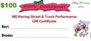 anniversary gift certificate